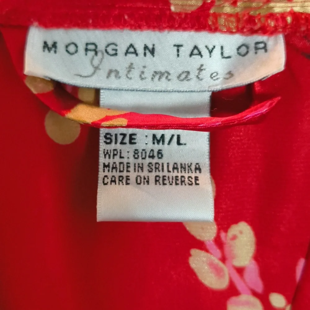 M/L Morgan Taylor Intimates Kimono robe cover up- full length - Picture 3 of 7